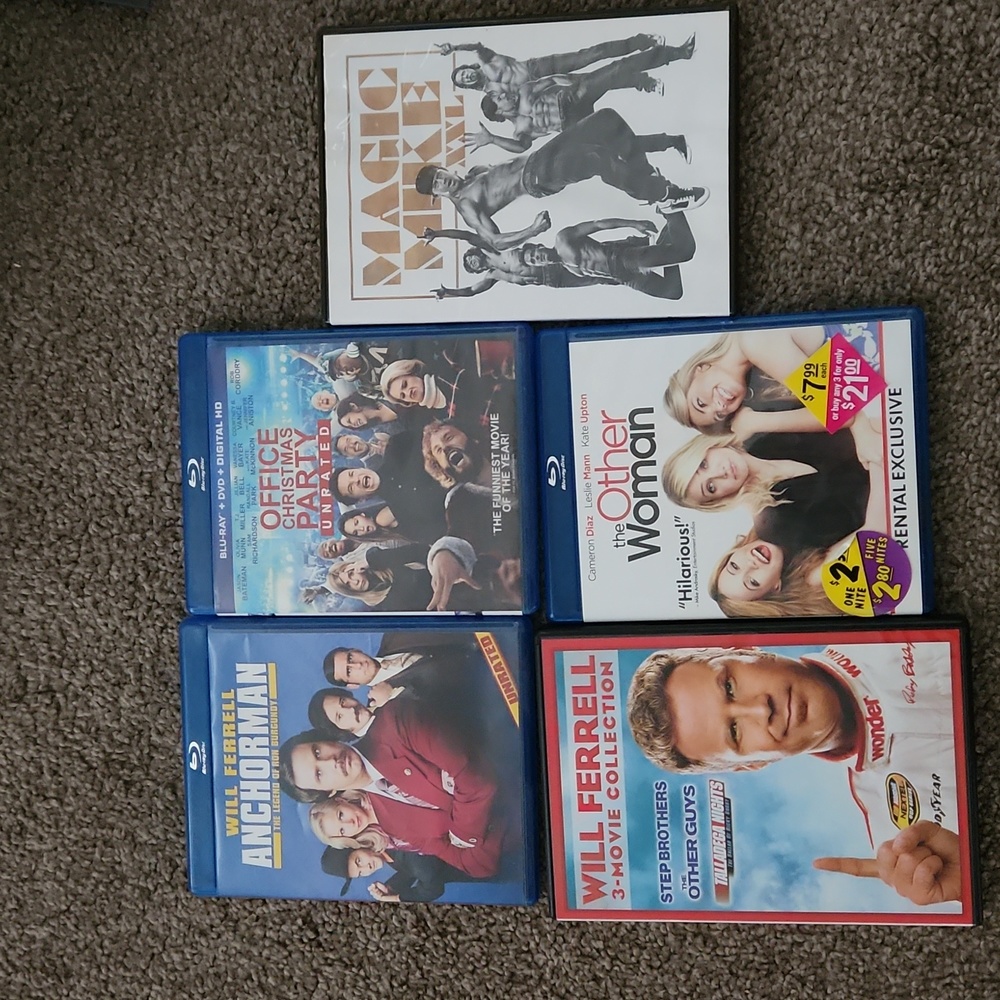 Lot of 5 used DVDs (1 is a set of 3 movies so technically 7)